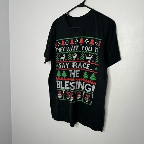 They Want You Say Grace The Blessing Christmas tee - Picture 2 of 5